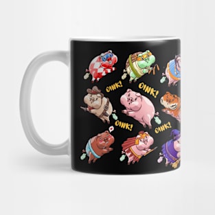 oink pigs costume party Mug